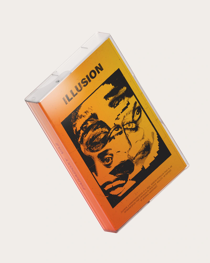 PARADOXY Rec. – ILLUSION VA2 – 3D, Product Visualization, Hardsurface Modeling, Houdini, Blender, Photoshop, Illustration, Poster, 3D, Product Visualization, Hardsurface Modeling, Houdini, Blender, Photoshop, Illustration, Poster, 3D, Product Visualization, Shader Development, Look Development, Houdini, Blender, Photoshop, 3D, Product Visualization, Lighting, Rendering, Houdini, Blender, Photoshop, 3D, Product Visualization, Art Direction, Visual Identity, Houdini, Blender, Photoshop, Collage, Illustration, Print Design, Photoshop – Portfolio Thumbnail