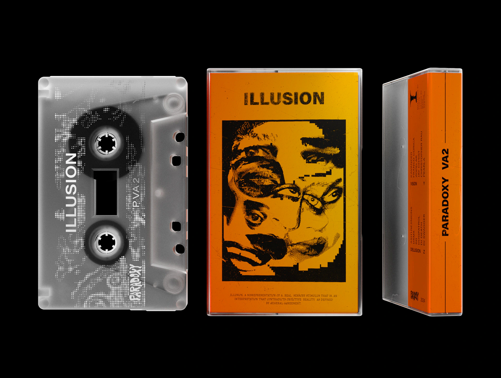 PARADOXY Rec. – ILLUSION VA2 – 3D, Product Visualization, Hardsurface Modeling, Houdini, Blender, Photoshop, Illustration, Poster, Shader Development, Look Development, Lighting, Rendering, Art Direction, Visual Identity, Collage, Print Design – Projekt Bild 6